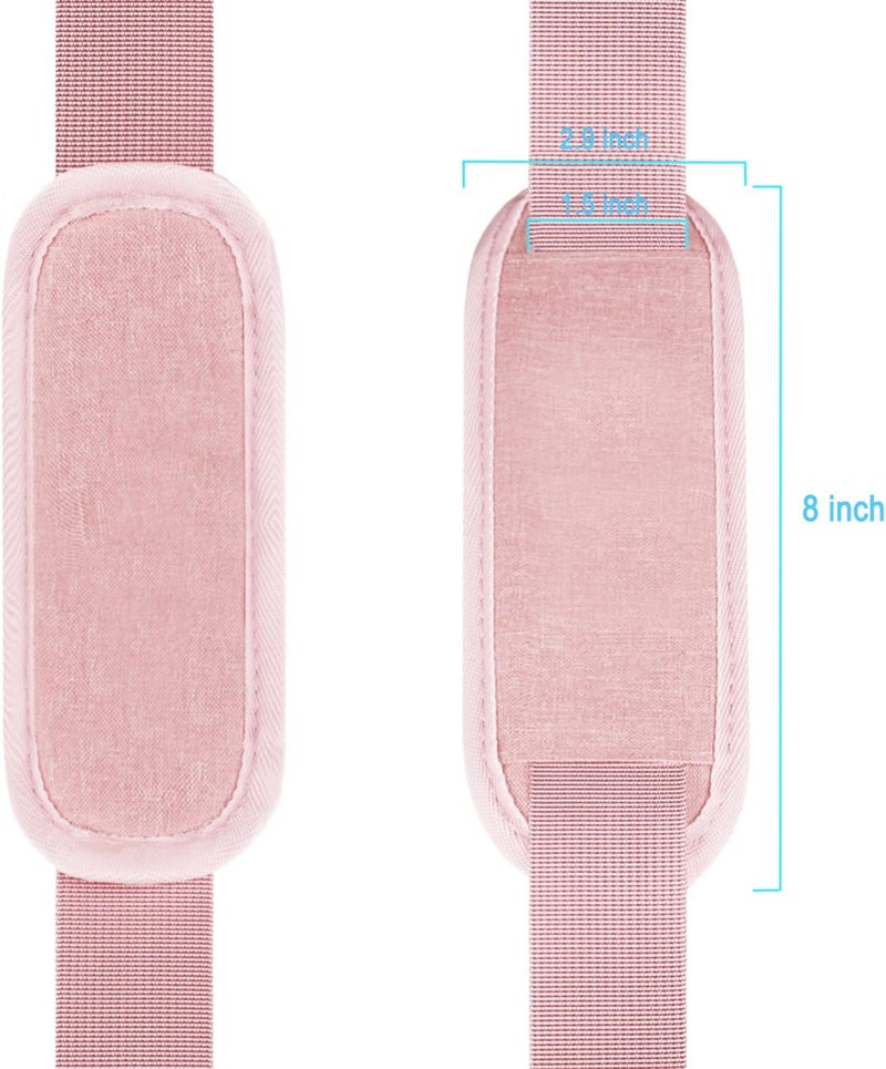 AREYLO Shoulder Strap, Durable 55" Universal Replacement Laptop Shoulder Strap, Adjustable Comfortable Belt with Metal Hooks for Briefcase, Computer Messenger Bag, Laptop Case Luggage/Duffel/Camera, (Pink) - Image 4